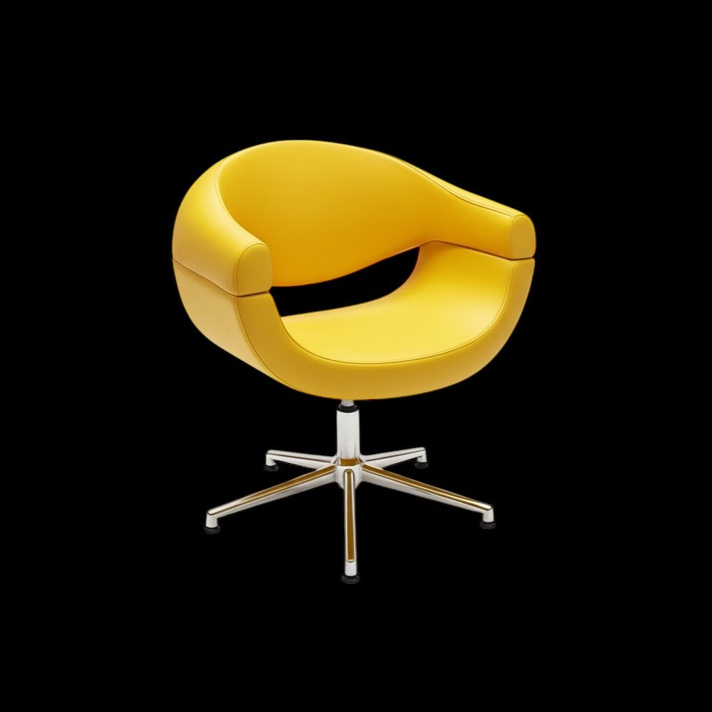 Kuaför Saç Kesim ve Tarama Koltuğu – Çift Kat Sarı