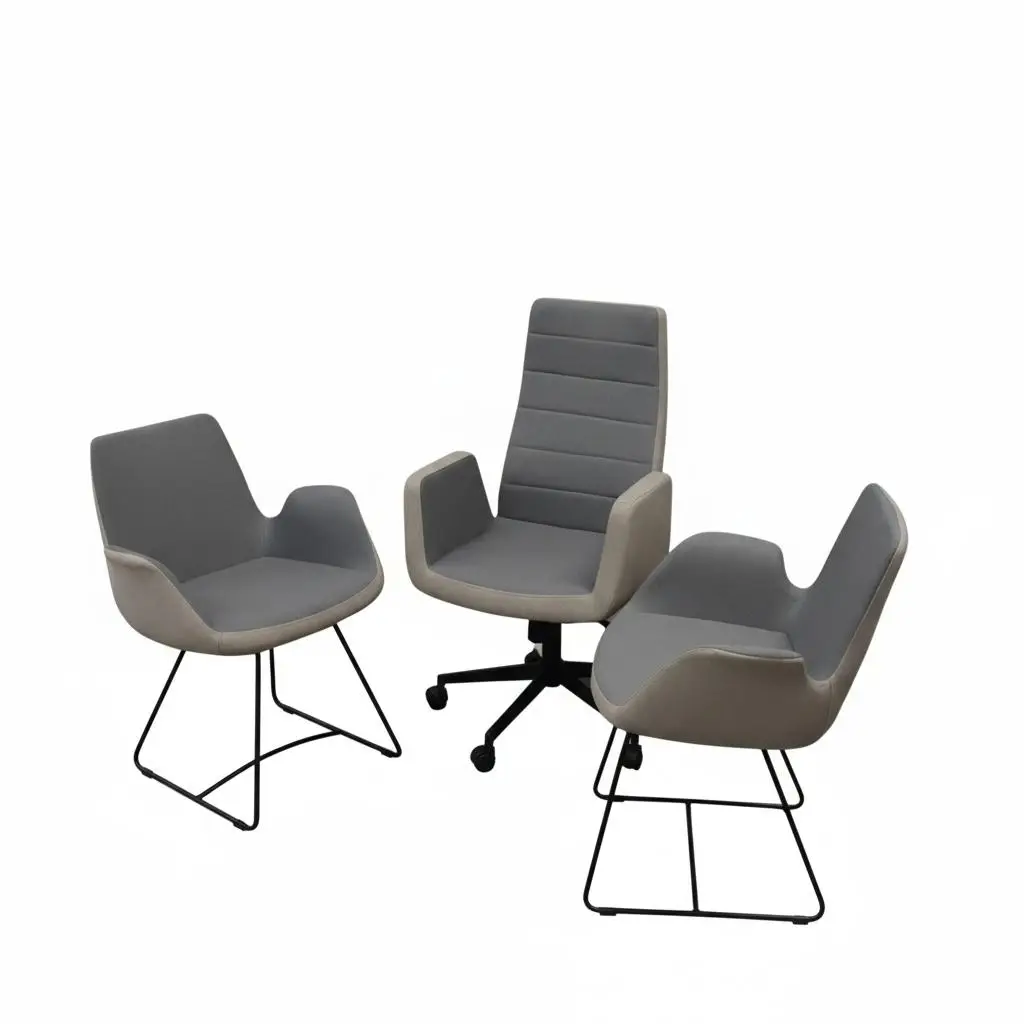 Ofis Koltuk Takımı – Müdür – Misafir Koltuk Takımı Gri