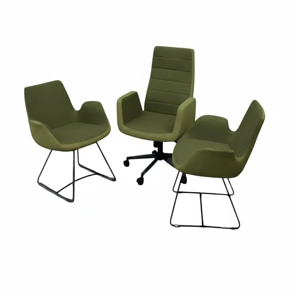 Ofis Koltuk Takımı – Müdür – Misafir Koltuk Takımı Haki Yeşil