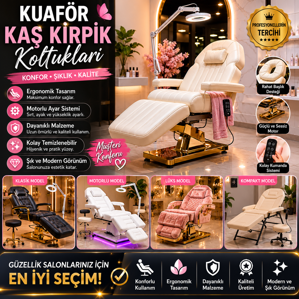 Kuaför Kaş Kirpik Koltukları