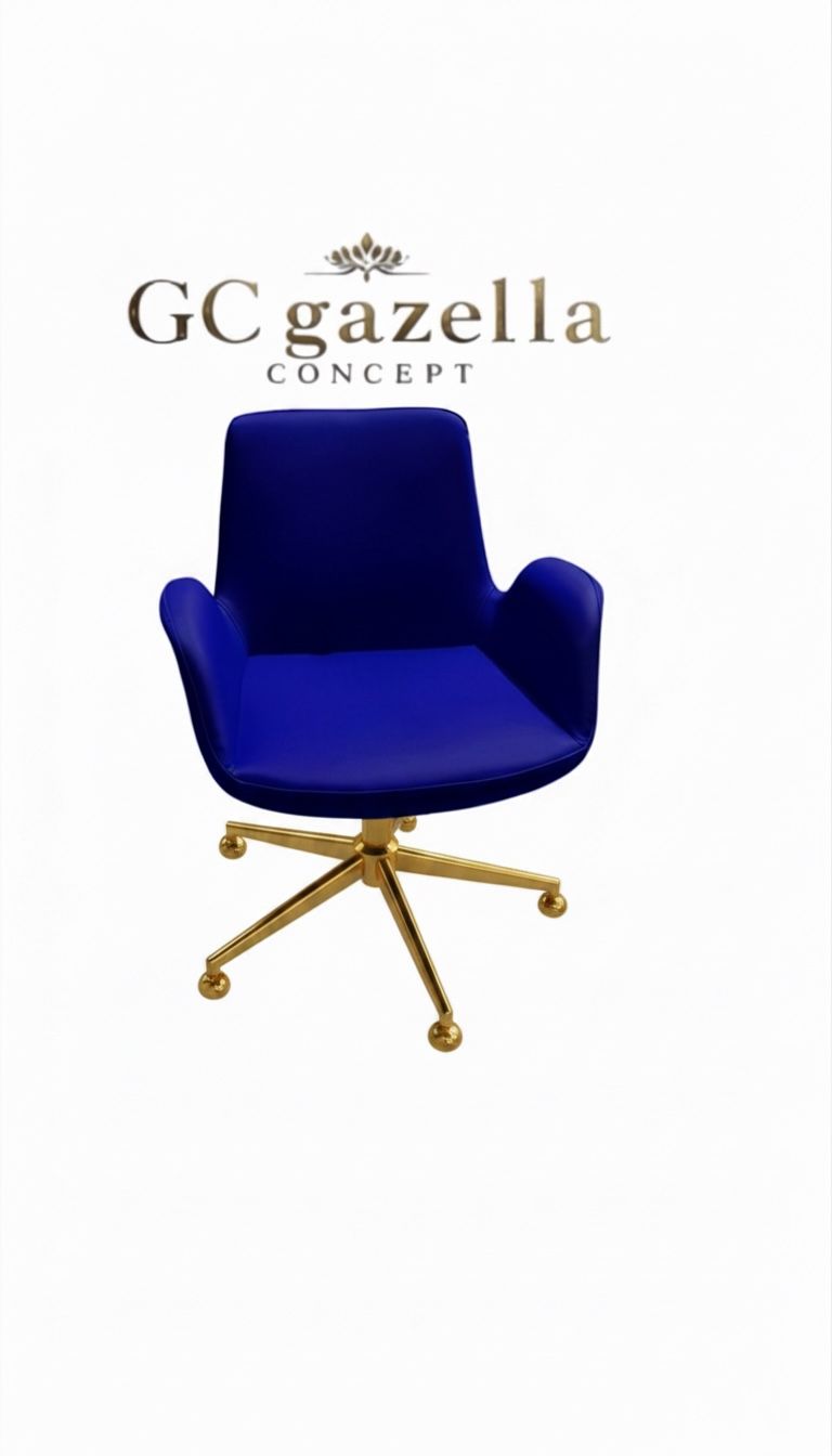 Ofis Çalışma Koltuğu - sarı yıldız ayak lacivert gazellaconcept