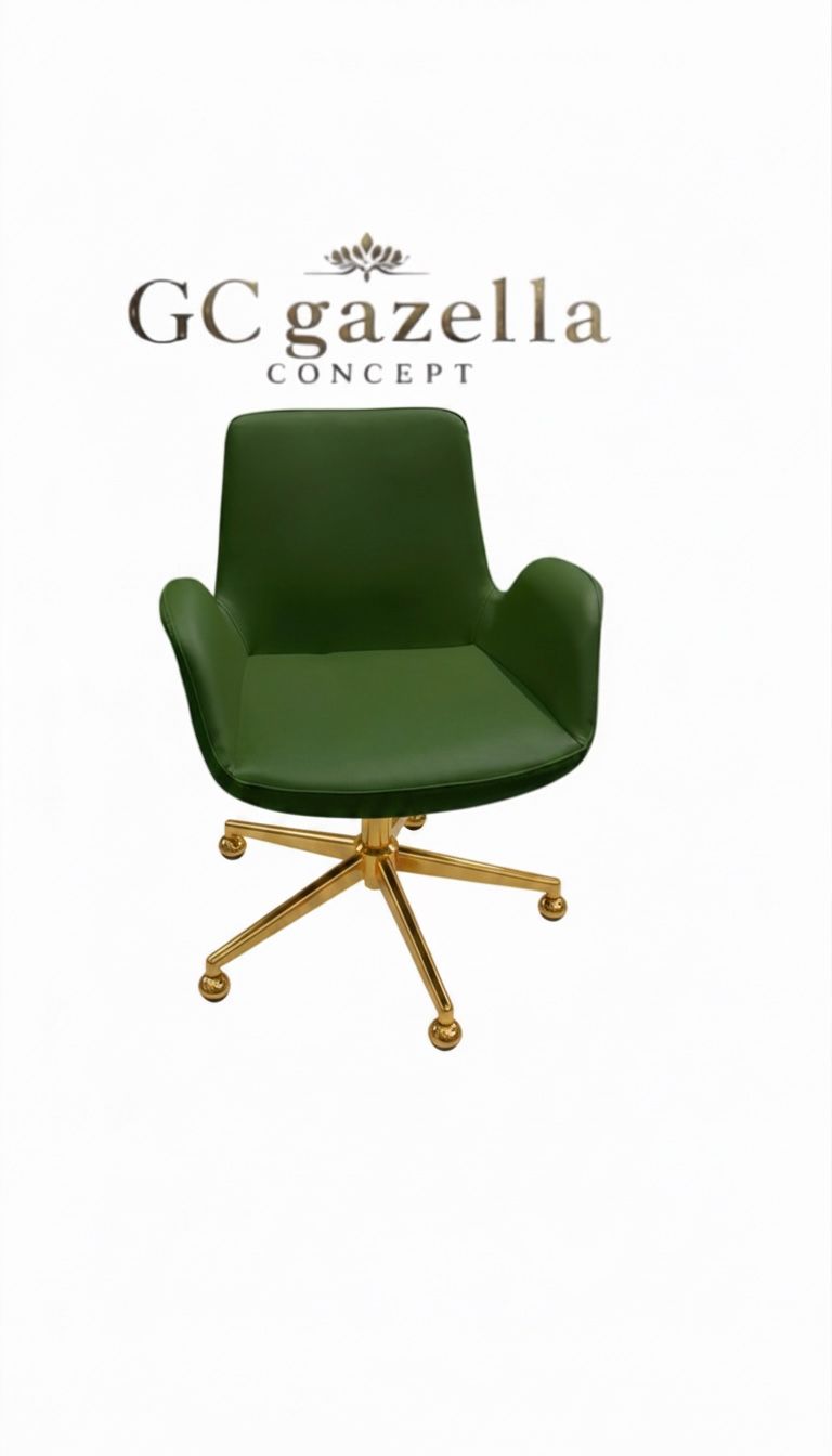 Ofis Çalışma Koltuğu - sarı yıldız ayak yeşil gazellaconcept