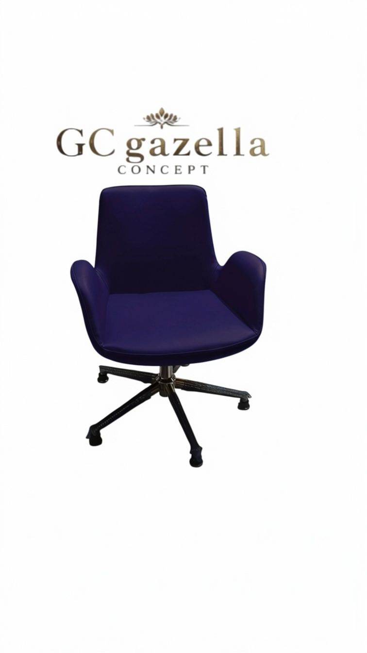 Ofis Çalışma Koltuğu - siyah yıldız ayak lacivert gazellaconcept