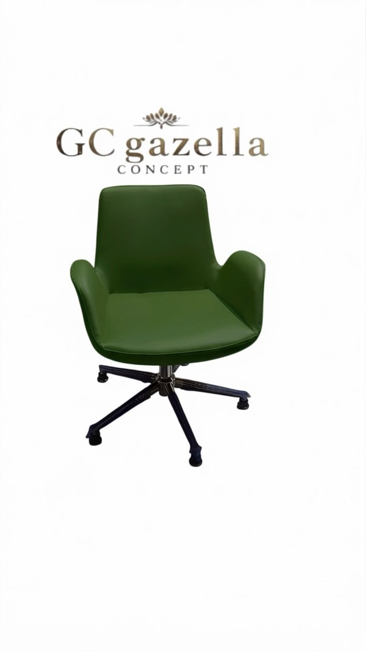 Ofis Çalışma Koltuğu - siyah yıldız ayak yeşil gazellaconcept