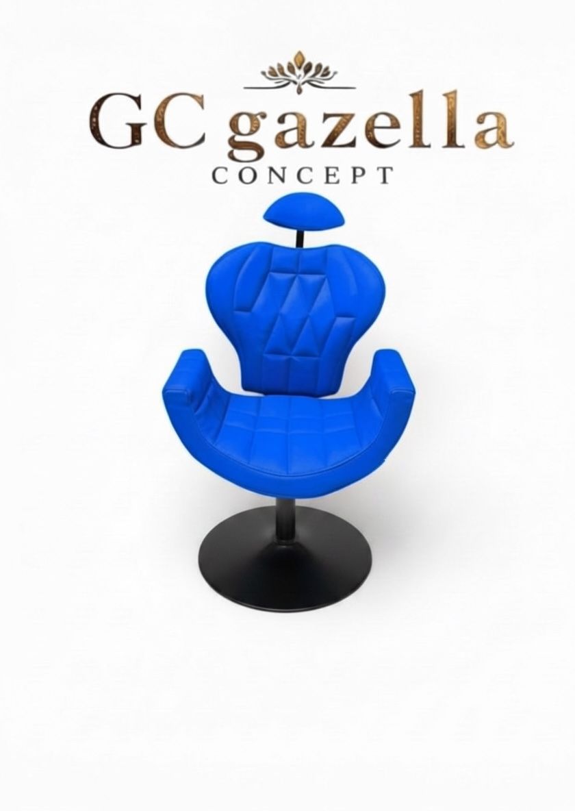 Makyaj Koltuğu – Mavi Tepsi ayak siyah gazella concept