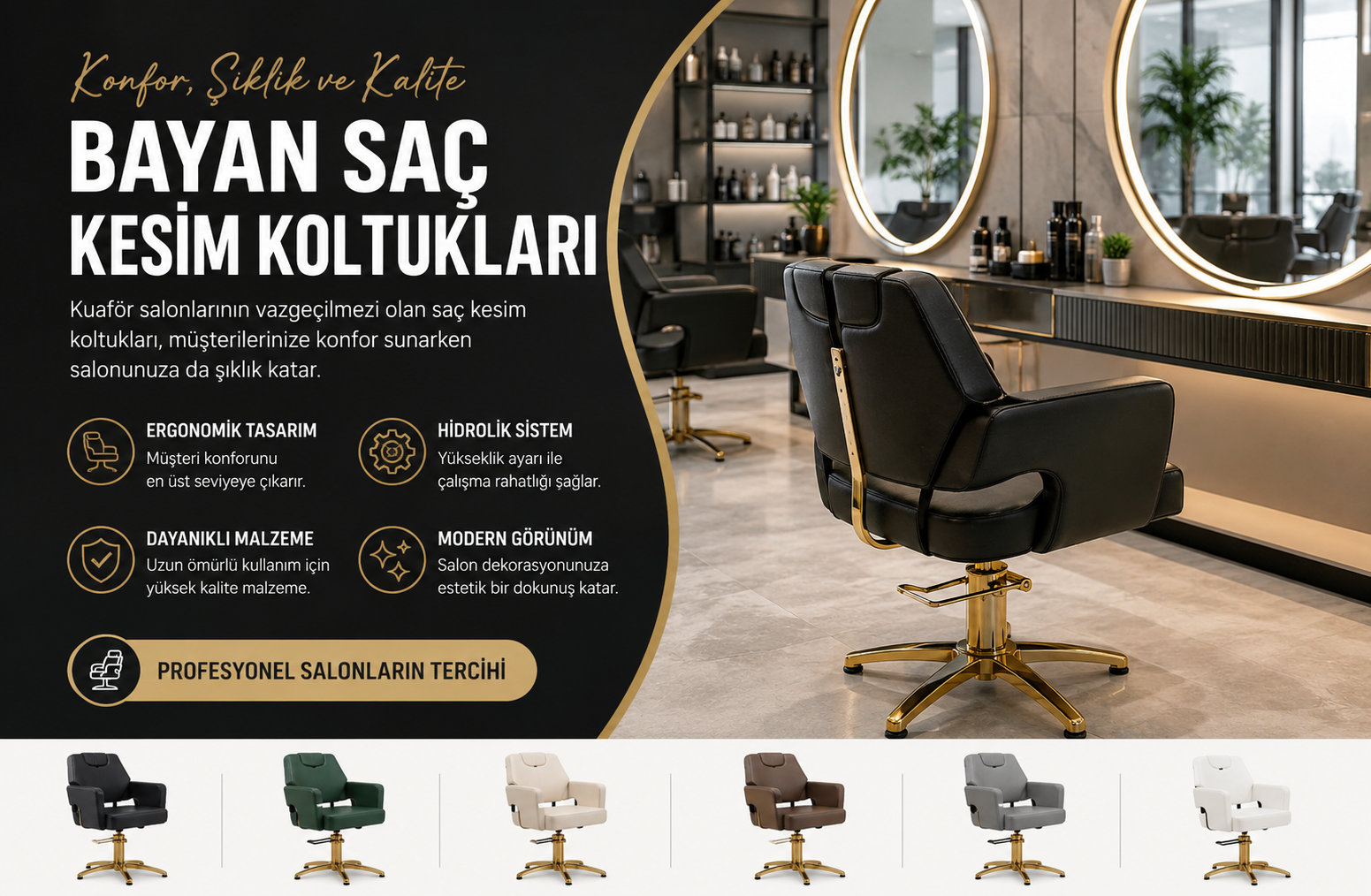 Bayan Saç Kesim Koltukları