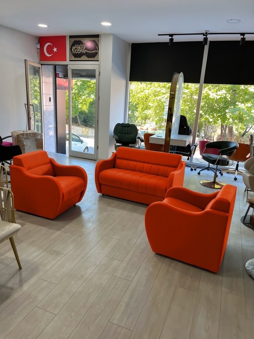 Oturma ve Bekleme Takımı Turuncu