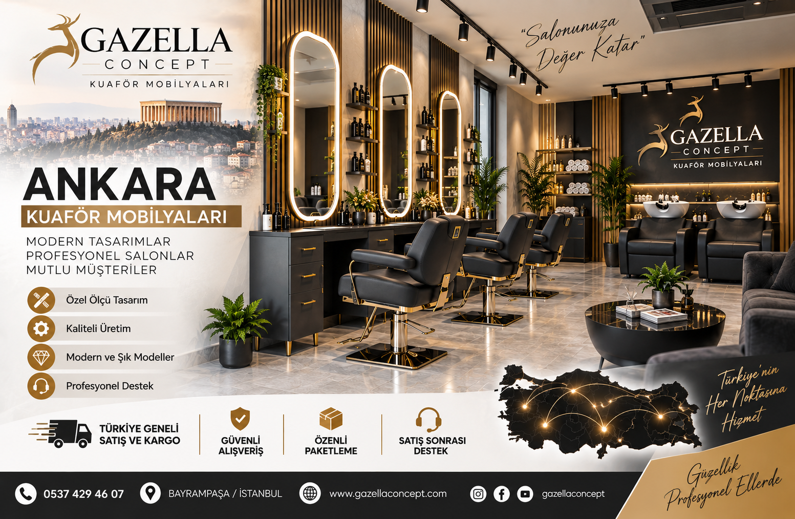 Ankara kuaför mobilyaları
