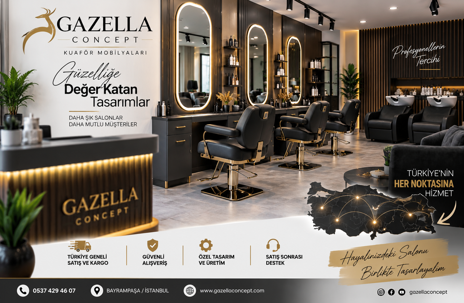 Edirne kuaför mobilyaları