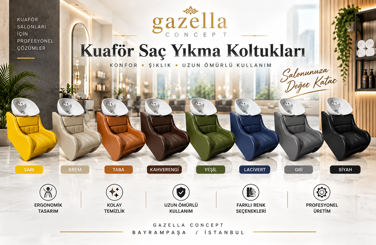 İstanbul kuaför mobilyaları
