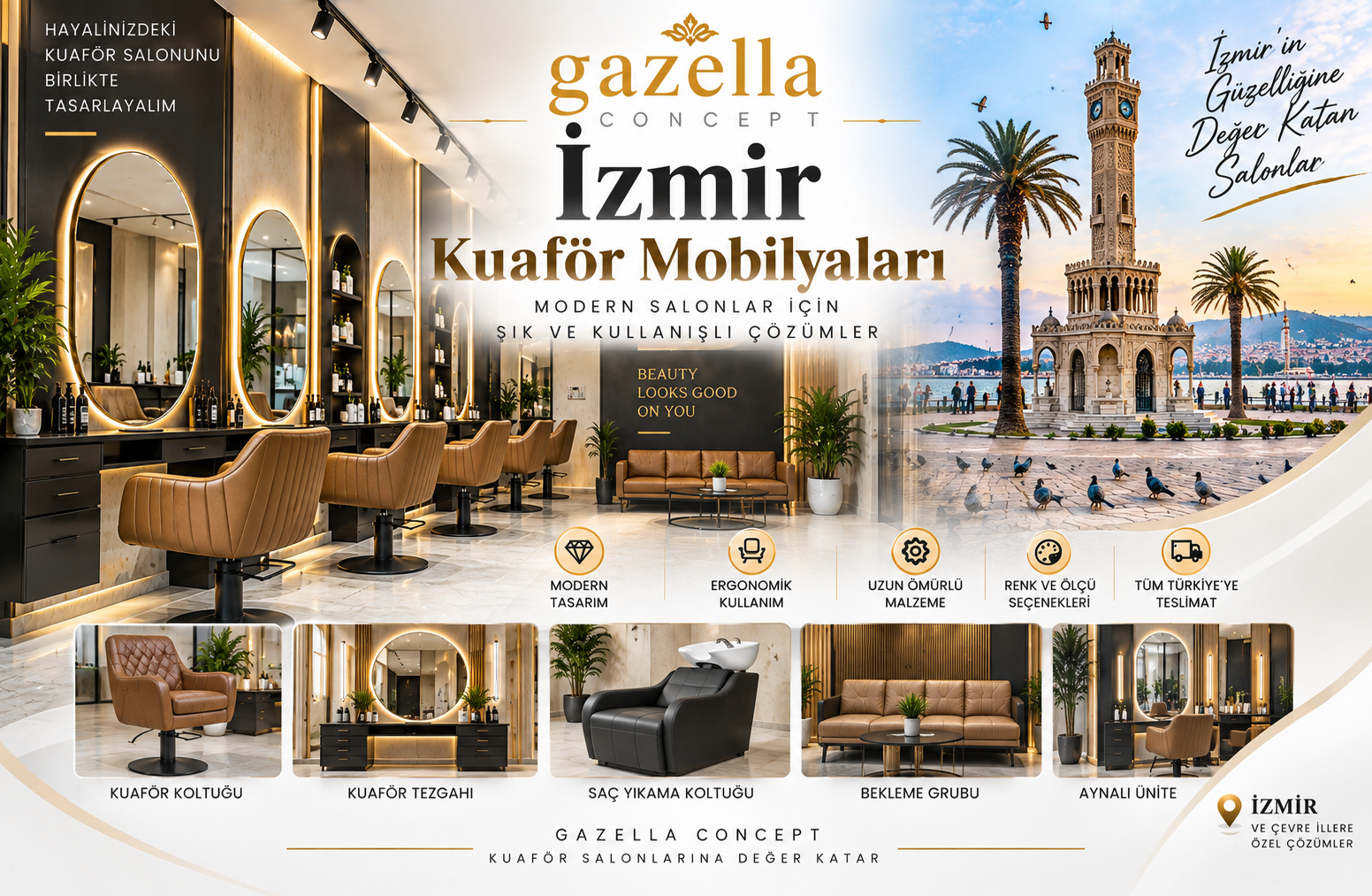 İzmir kuaför mobilyaları