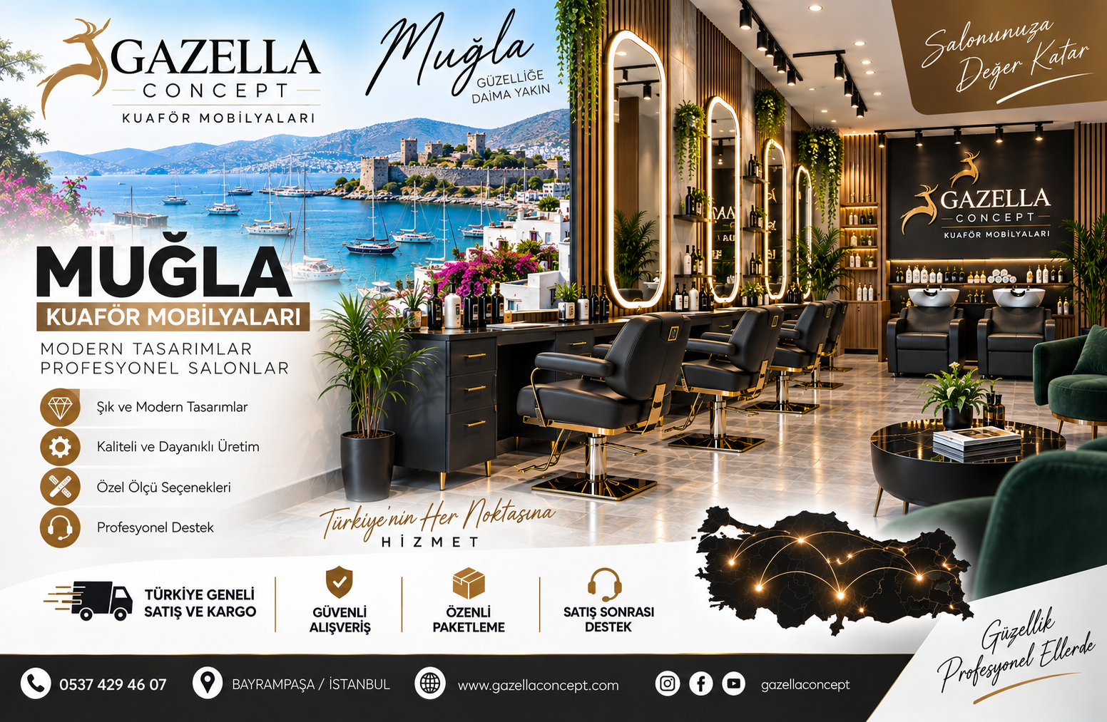 Muğla kuaför mobilyaları