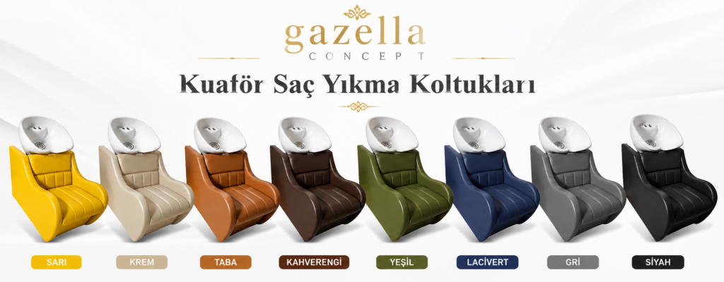 gazella concept Kuaför saç yıkma koltukları