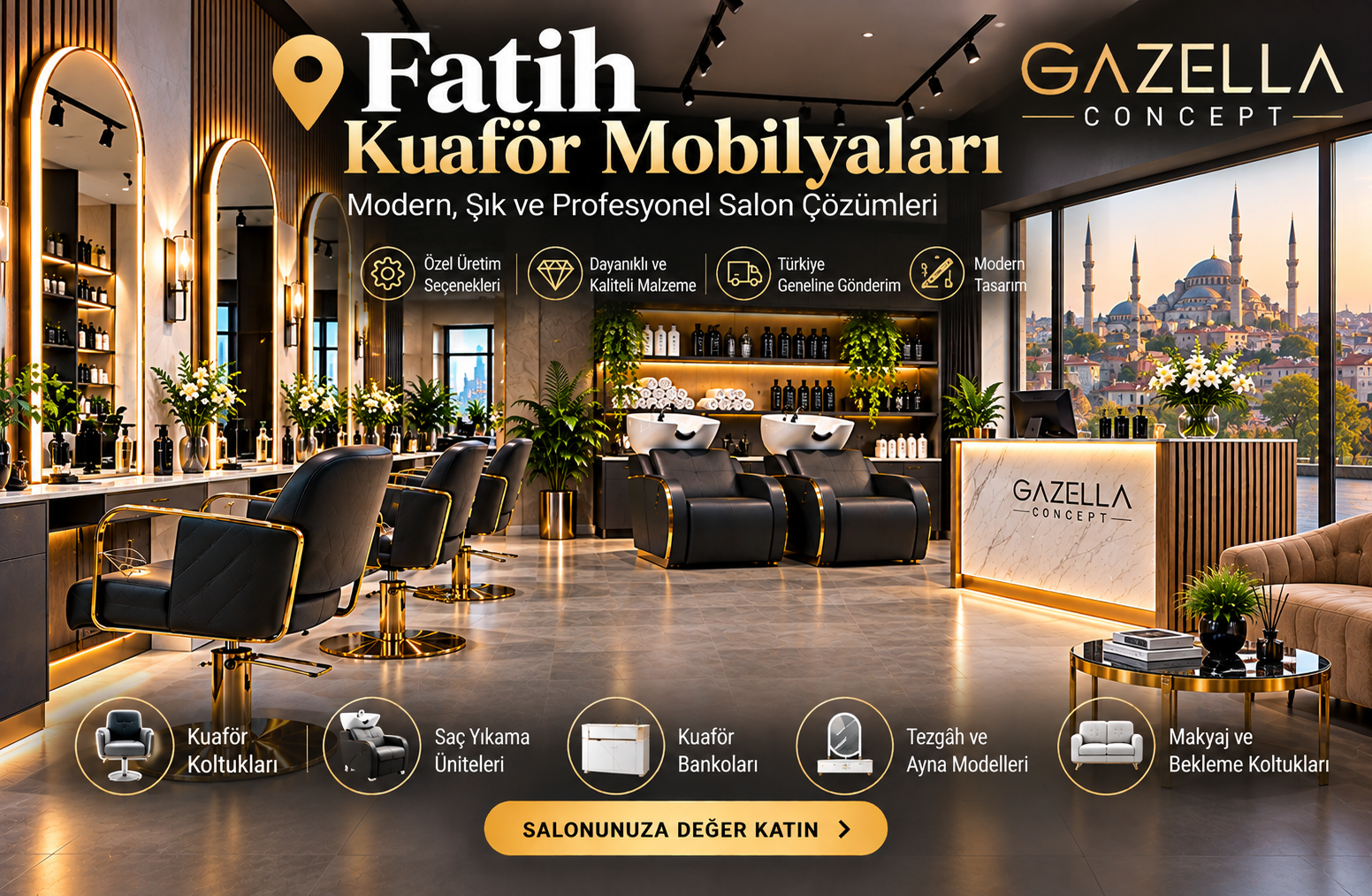 Fatih kuaför mobilyaları
