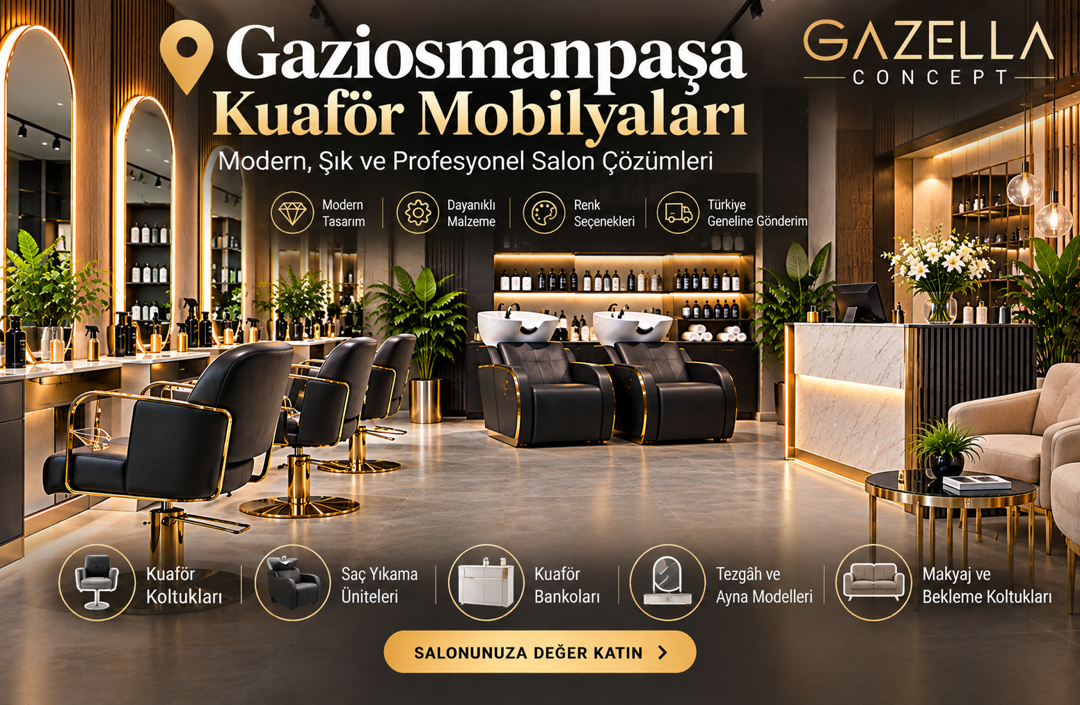 Gaziosmanpaşa Kuaför Mobilyaları