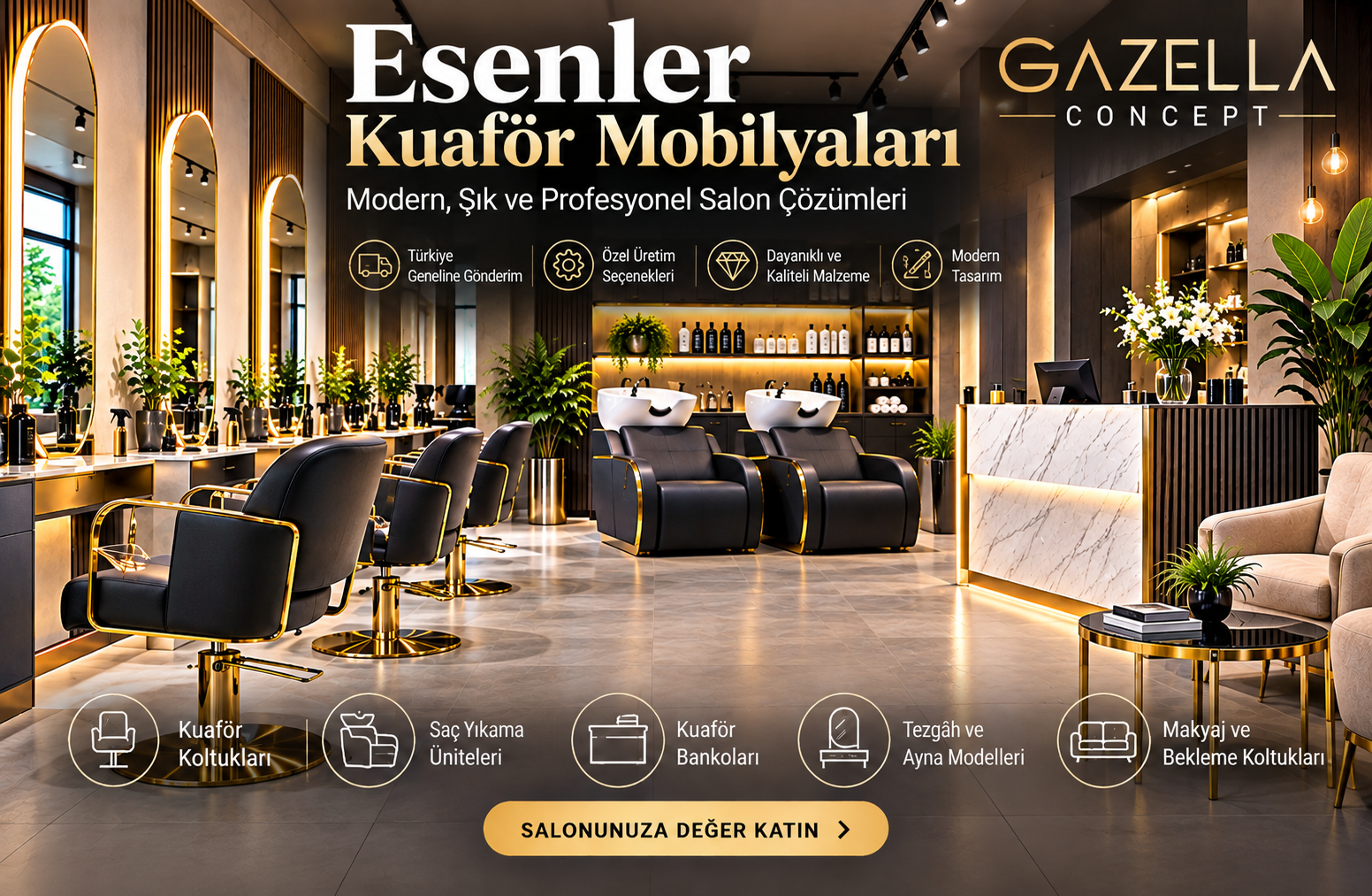 Esenler kuaför mobilyaları